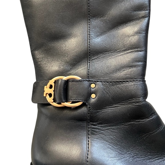 Tory Burch Marsden 50MM Leather Calf Boots Size 7 - Picture 4 of 10